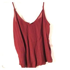 Burgundy cami